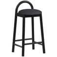 thumbnail image 3 of Meridian Furniture Calvin 27" Vegan Leather Stool in Black, 3 of 3