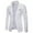 White, variant on SDNall Suit Jacket for Men, Mens Fashionable Casual Solid Color Rows Two Button Suit Jacket