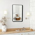 thumbnail image 3 of Costway 36"X24" Wall Mount Bathroom Mirror Rectangular Vanity Mirror Vertical Horizontal, 3 of 10