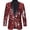 Red, variant on Blazer Sparkle Suit Disco Prom Jacket Party Shiny Tuxedo Banquet Celebration Fashion Sport Coat for Mens Adult
