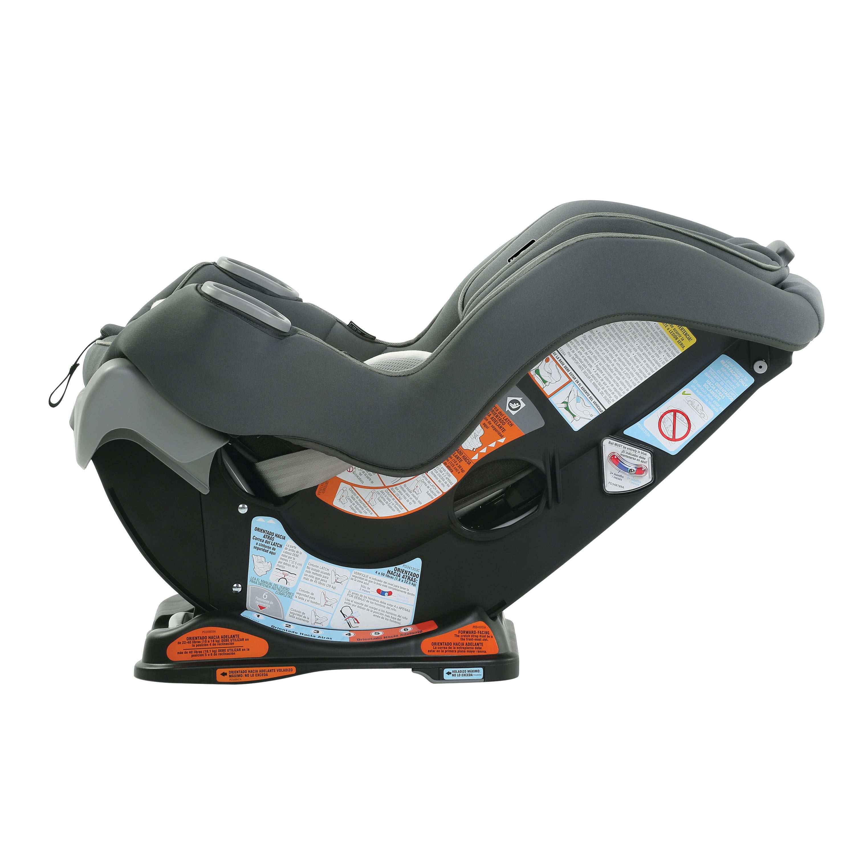 Graco Extend2Fit 2-in-1 Convertible Car Seat, 1.8-30 kg (4-65 lb), Forward & Rear-Facing, Carter