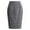 Black, variant on High Waist Pencil Skirt Blend Knee Length Bodycon Midi Skirt With Plaid Pattern For Fall And Winter Wear Skirt Black Xxl