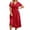 Red, variant on Prom Dresses for Women 2026 Trendy Sparkly Sequin Short Sleeve V Neck Flowy Long Dress Summer Homecoming Dress