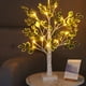thumbnail image 4 of LED Tree Lights | Decorative Luminous Tree Lamp | Warm White 24 LEDs | Battery Powered IP44 | Flexible Shape | Indoor Window Table Holiday Home Decor | 23.6x3.93 in | Black or White | 1 Pack, 4 of 6