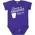 thumbnail image 3 of Inktastic Someone in Arkansas Loves Me Boys or Girls Baby Bodysuit, 3 of 5