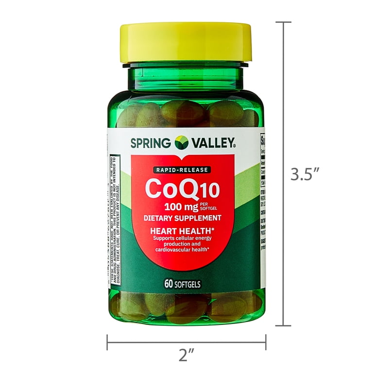 spring vallet co q 10 plus l-carnitine Valley Rapid-Release CoQ10 Heart Health Dietary Supplement Softgels, 100 mg, 60 Count HSA/FSA Eligible Does B12 suppress appetite?