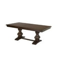 thumbnail image 4 of Walnut Wood Extendable Dining Table with Removeable 18" Leaf, 4 of 5