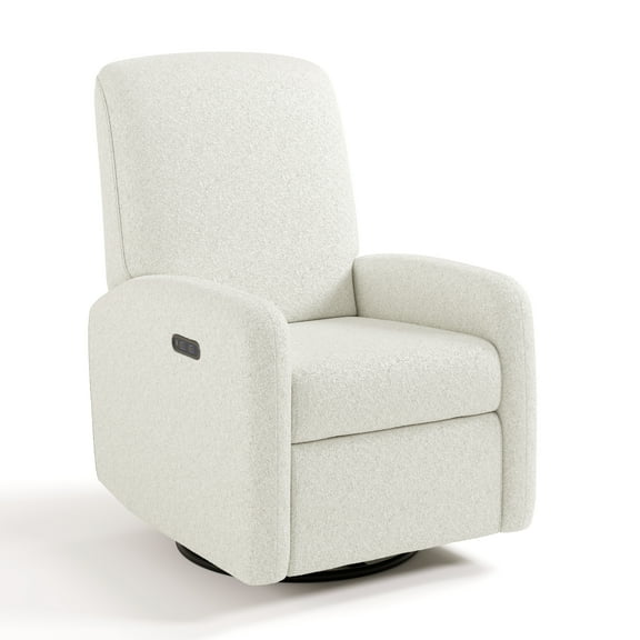 Graco Bellwood Power Recliner Swivel Glider, Ivory Boucle