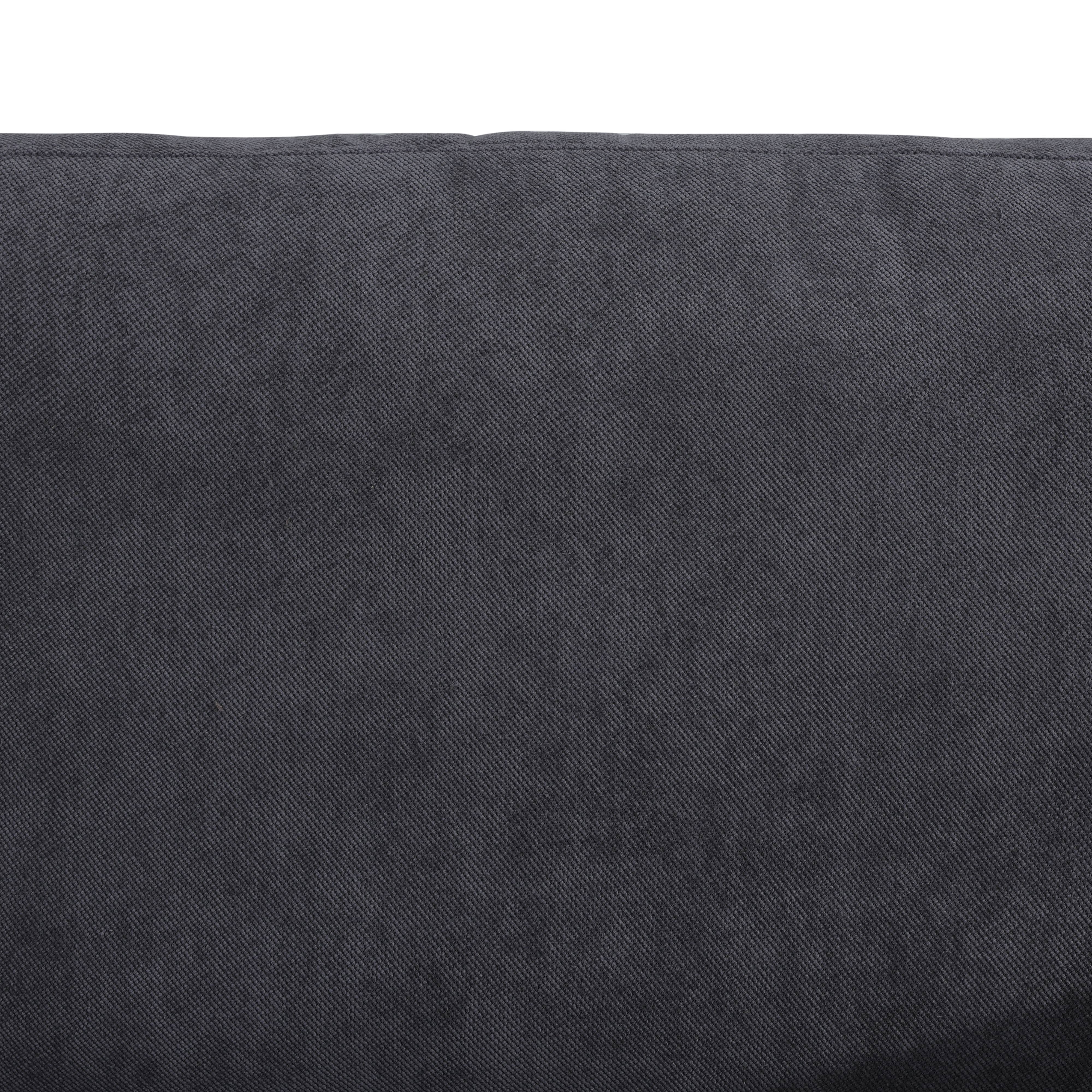 MAYEERTY Dark Gray Corduroy Fabric Living Room Sofa Set