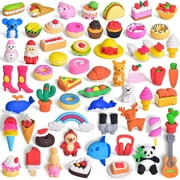 Fun Little Toys 60Pcs Assorted Puzzle Erasers,3D Puzzle Erasers,Party Favors,Classroom Prizes Gifts for Kids