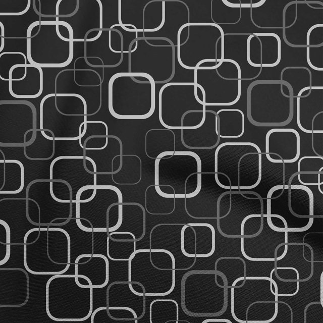 oneOone Polyester Spandex Gray Fabric Geometric Sewing Craft Projects Fabric Prints By Yard 56 Inch Wide