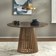 thumbnail image 2 of TMS Winslow Round Indoor Wood Dining Table, Walnut, 2 of 8