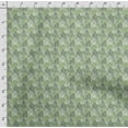 thumbnail image 4 of Soimoi Leaves Print,Cotton Cambric, Quilting Fabric Sold by The Yard 42 Inch Wide, Medium Weight Cotton Fabric, SewingSupplies,Pear Green, 4 of 5
