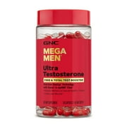 GNC Mega Men Ultra Testosterone | Free & Total Test Booster | 120 Count