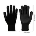 thumbnail image 2 of Kezqiaxn Gardening Gloves Garden Gloves for Women and Men, Rubber Working Gloves Touchscreen, Nitrile Rubber Coated Work Gloves Labor Protection Gloves for Planting Black, 2 of 6