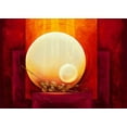 thumbnail image 2 of Triki, Bernadette 24x18 White Modern Wood Framed Museum Art Print Titled - Amour infini, 2 of 4