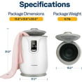 thumbnail image 5 of SPECSTAR 20L Towel Warmer with LED Display, Large Towel Heater Bucket with 3 Timer and Temperature Settings, Up to 24h Delay Timer, Suitable for Oversized Towels, Blankets, Bathrobes, 5 of 9