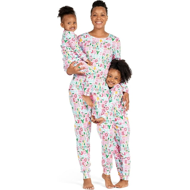 The Children's Place Ensembles de Pyjamas de Noël Festifs Assortis pour la Famille, Coton