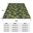 thumbnail image 3 of Bingfone Marine Anchors And Compass Print Flannel Fleece Blanket Throw Blanket for Bed,Sofa,Couch,Travel,Camping(60"x50" ), 3 of 8