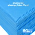thumbnail image 2 of GEN'CBÉAUTY Disposable Massage Table Sheets Waterproof Massage Table Covers for Massage Spa Salon lash Extensions(Blue), 2 of 5