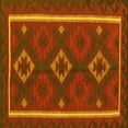 thumbnail image 1 of Ahgly Company Indoor Square Oriental Yellow Traditional Area Rugs, 8' Square, 1 of 4