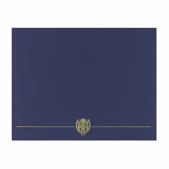 Great Papers Certificate Cover,Navy/Gold,12 in. H,PK5 038949