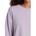thumbnail image 3 of RBX Active Women's Crewneck Buttery Soft Textured Long Sleeve Dolman Top for Yoga, Casual Wear, 3 of 5