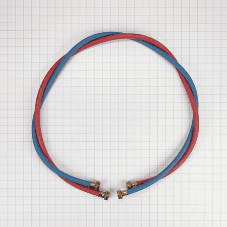 Whirlpool - 5' Commercial-Grade Washer Hose (2-Pack)