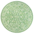 thumbnail image 6 of JONATHAN Y SANTA MONICA 5' Round Area Rug, Tela Bohemian Textured Weave Floral - Cream/Green, SMB100F-5R, 6 of 8