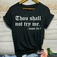 thumbnail image 2 of TRUBKH Short Sleeve Shirts for Women Crop Top Going Out Tops for Women Womens Shirts and Blouses Women Fashion O-neck Letter Print Short Sleeve T-shirt Top Blouses Womens Workout Shirt Black Xl, 2 of 4