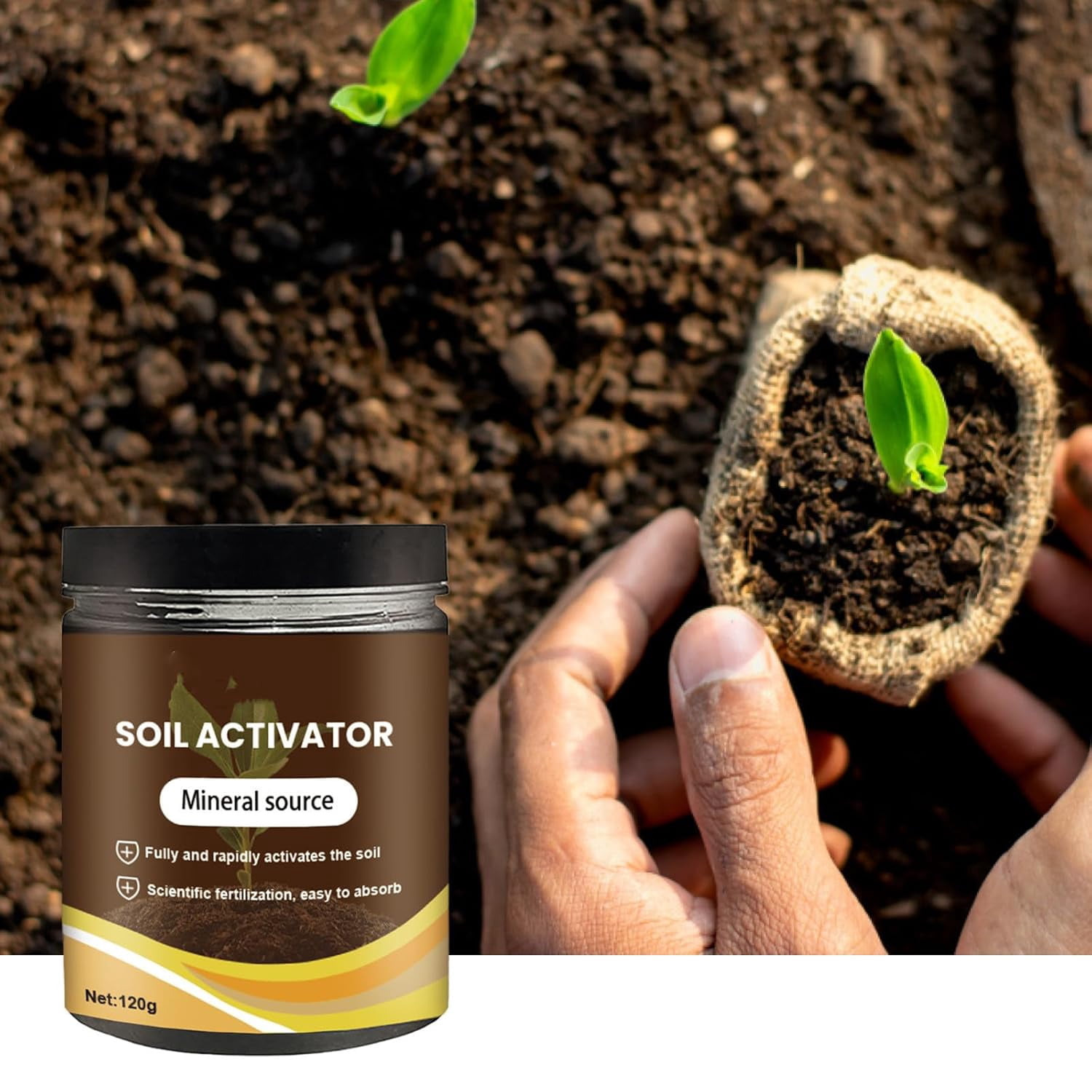 Soil Improvement Loosening Agent, Soil Activator for Indoor Plants, Plant Growth Enhance Supplement,Garden Beds for Cultivation, Potting Mix and Seedling Compost