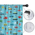 thumbnail image 4 of Blackout Kids Curtains,Cartoon Traffic Vehicles Signs Blue Pattern Childrens Insulated Curtains Set Of 2,Bedroom Essentials,Toddler Room Decor 52"x84", 4 of 5