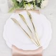 thumbnail image 3 of Balsa Circle 24 Gold 8" Heavy Duty Plastic Knives Disposable Wedding Party Catering, 3 of 7