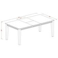 thumbnail image 4 of Rectangular Dining Set - 9Pc Table & Chair Set - 60x78 Inch Table - Modern Vertical Slatted Design, 4 of 5