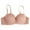 Coffee, variant on Nilvkv No Underwire Bras for Women, Push Up Bra, Solid Wireless Back Four Row Three Hook Push Up Open Back Everyday Bra Gray 34ABC