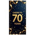 thumbnail image 5 of LUUFILx Golden Anniversary Celebration Banner Backdrop for Milestone Events and Parties Cheers to 70 Years with Decorative Background and Festive Decor Party Supplies, 5 of 8