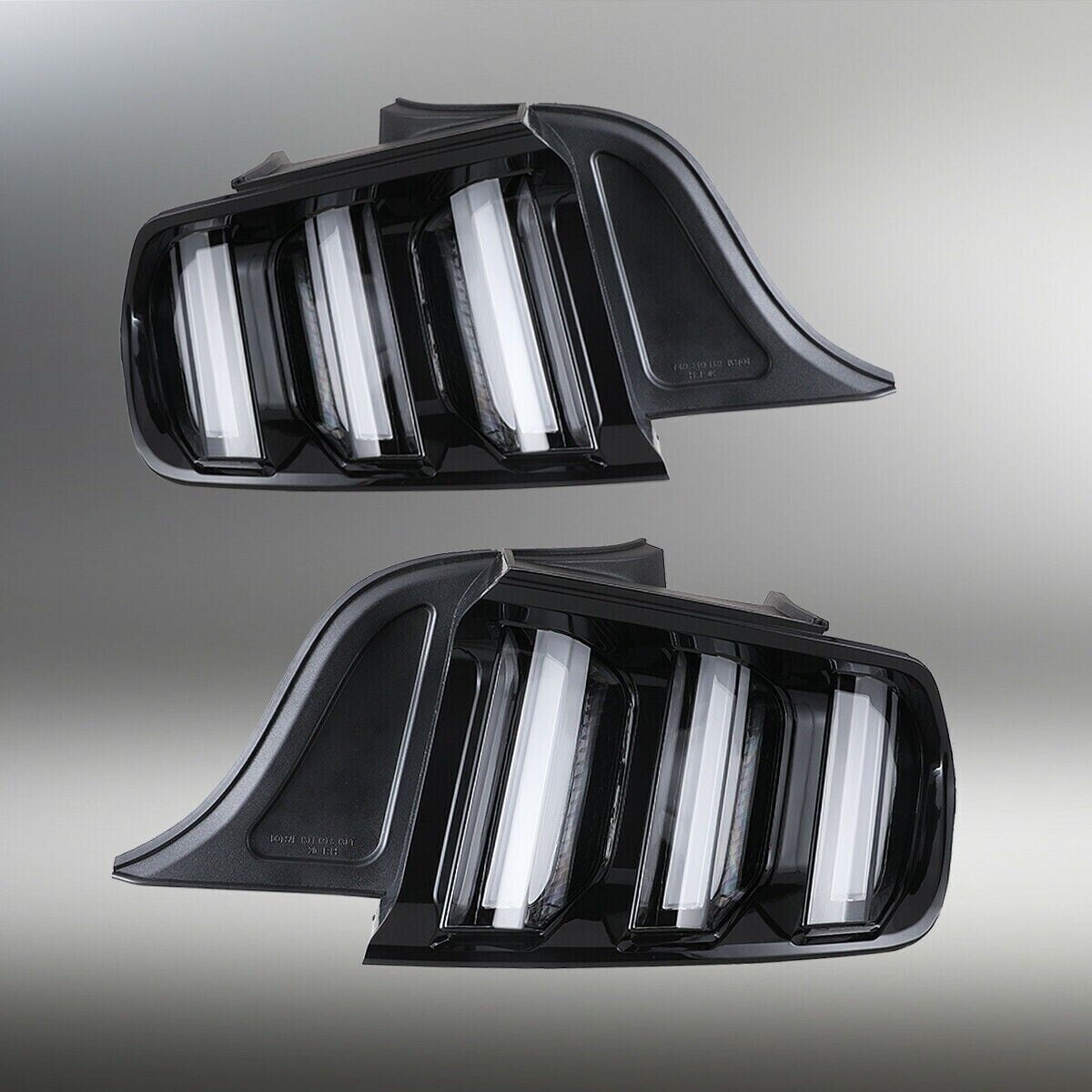 For 15-22 Ford Mustang Black Euro Style LED Sequential Turn