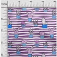 thumbnail image 2 of oneOone Polyester Lycra Violet Tissu Robe Tissu Imprimé par la Cour 56 Pouces de Large, 2 of 5
