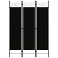 thumbnail image 1 of vidaXL 3-Panel Room Divider Black 120x180 cm, 1 of 4