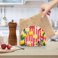 thumbnail image 2 of Yayeee Napkin Holder for Table Set of 2 Kitchen Paper Tissue Organization, Red Striped Lemon, 2 of 8