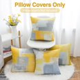 thumbnail image 1 of Yellow And Grey Cushion Covers 45 X 45 Sofa Cushions Geometric Cushions Abstract Gift, 1 of 4