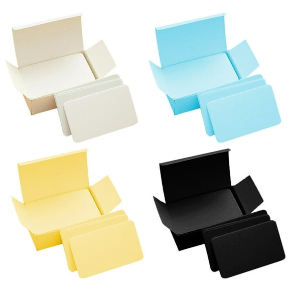 CIMAXIC Memo Cards 4 Boxes/360pcs Message Cards Stationery Cards Portable Memo Cards Word Cards,3.54"X2.09"X0.04"