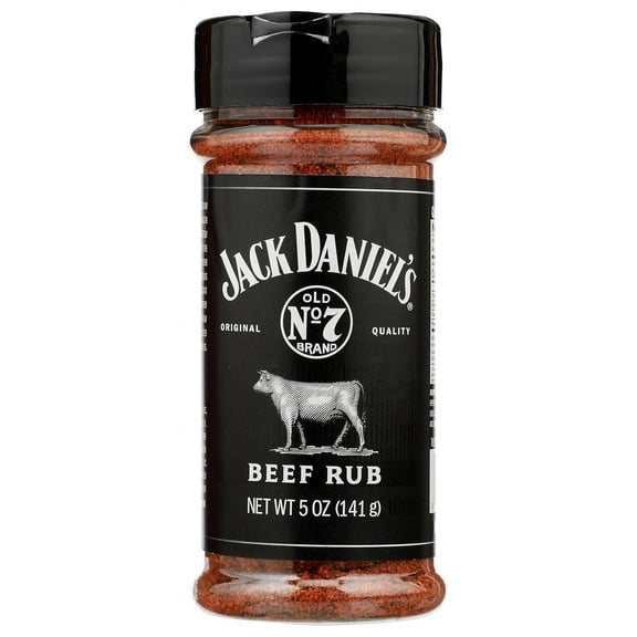 Pack of 6, Jack Daniel's Beef Rub BBQ Seasoning, 5 oz