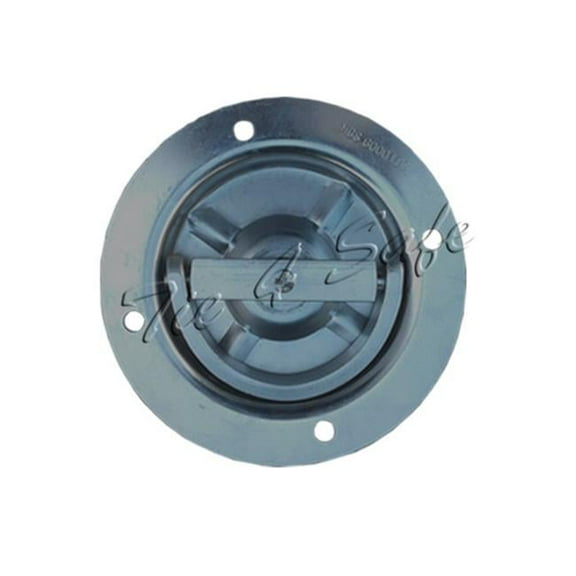 Tie 4 Safe  Zinc Plated Floor Mount Ring - 2 Piece
