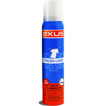Exus Odor Eliminator & Air Freshener Spray For Strong Odor - 3.0 Oz. (Fresh Linen)