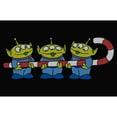 thumbnail image 2 of Men's Toy Story Little Green Men Candy Cane  Graphic Tee Black 3X Large, 2 of 5