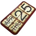thumbnail image 4 of Archi Shabby Chic Metal Perpetual Flip Calendar Permanent Calendar Square Shape Distressed Finish Wall, 4 of 5