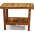 thumbnail image 4 of The Original 24" Spa™ Teak Shower Bench with Shelf, 4 of 4