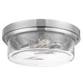 thumbnail image 5 of Prominence Home Madelyn 13" Brushed Nickel Flush Mount Indoor/Outdoor Light with Square Clear Glass Shade, 5 of 6