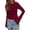 Burgundy, variant on Long Sleeve Shirts for Women Spring Y2K Clothes Casual Boat Neck Bell Sleeve Fitted Fall Going Out Tops